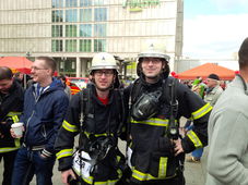 Joachim und Simon Jan vor dem Start